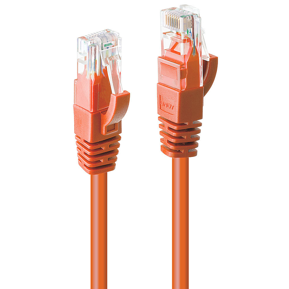 Lindy 5m Cat.6 U/UTP Network Cable, Orange