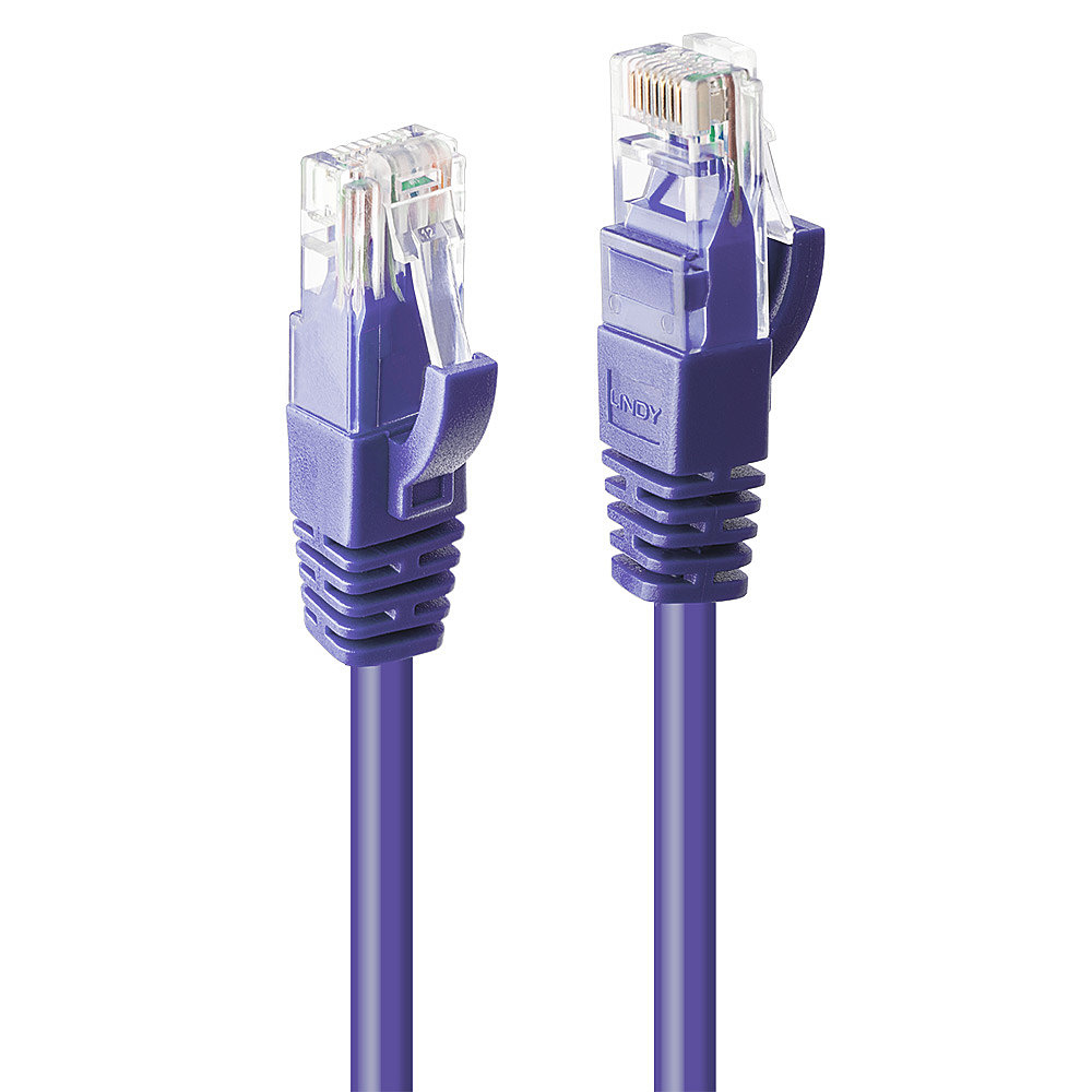 Lindy CAT6 Networking Cables - Purple