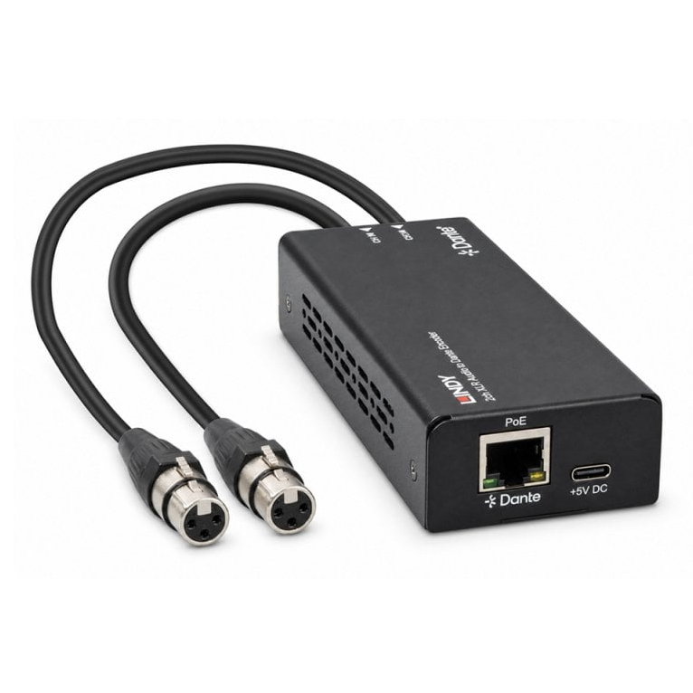 Lindy 2ch XLR Audio to Dante� Encoder