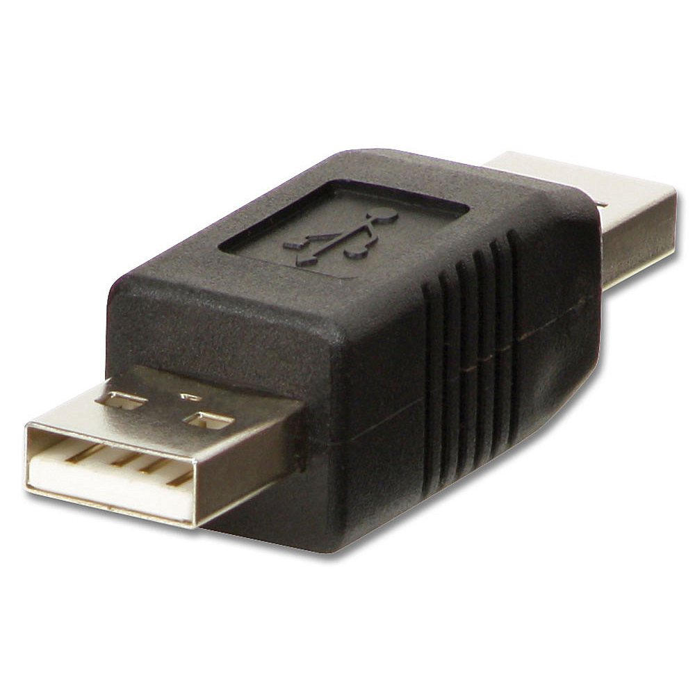 Lindy USB Adapter, USB A Male to A Male Gender Changer
