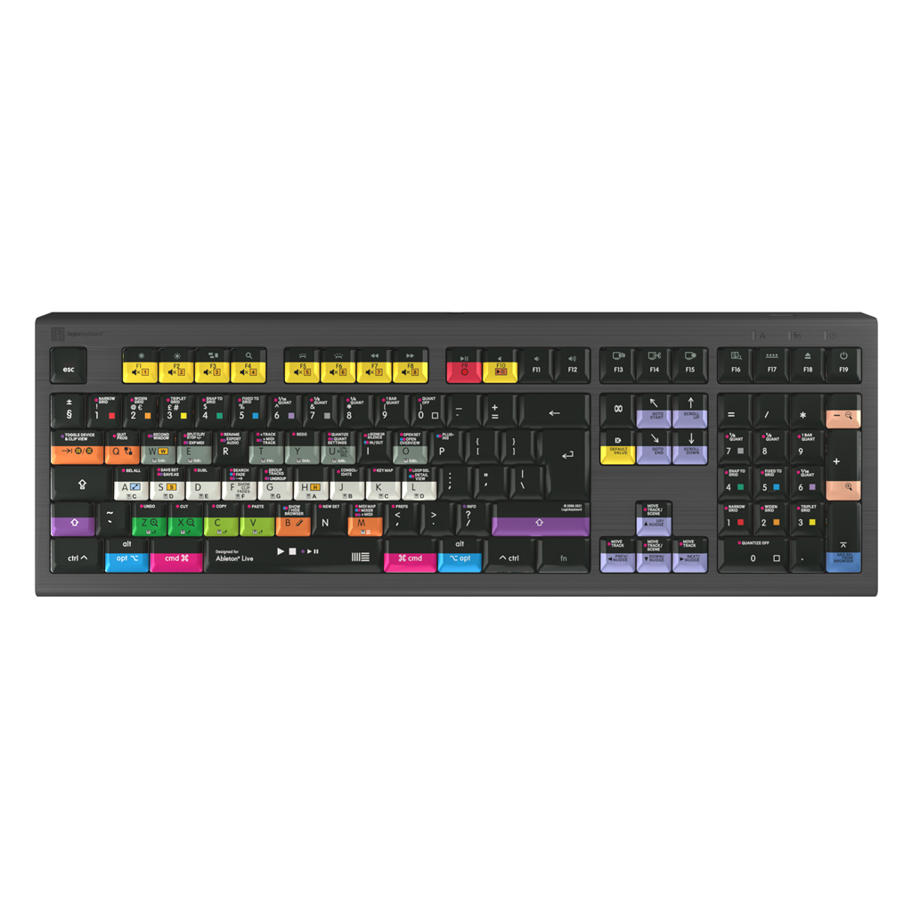 Logickeyboard Ableton Live Astra 2 keyboard Universal USB QWERTY English Black