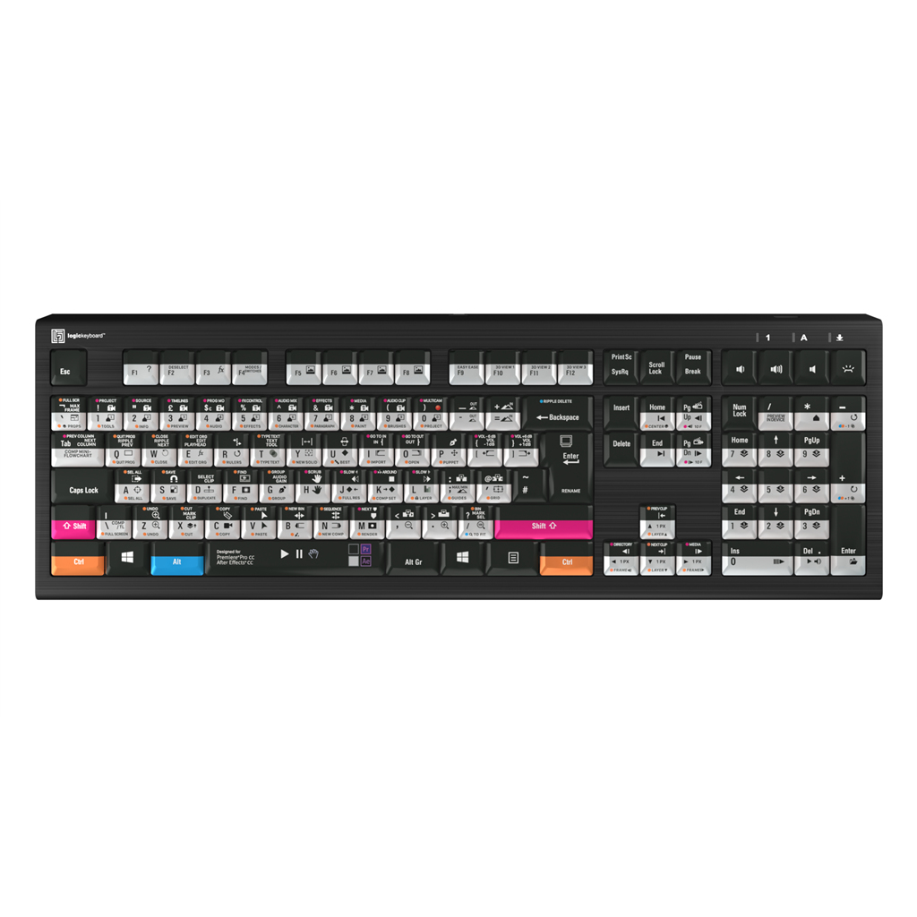 LogicKeyboard LKB-AEPP-A2PC-UK Keyboards - Black
