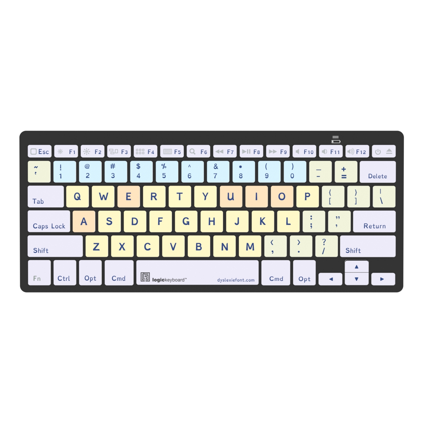 LogicKeyboard Dyslexie - MAC Bluetooth Mini Keyboard
