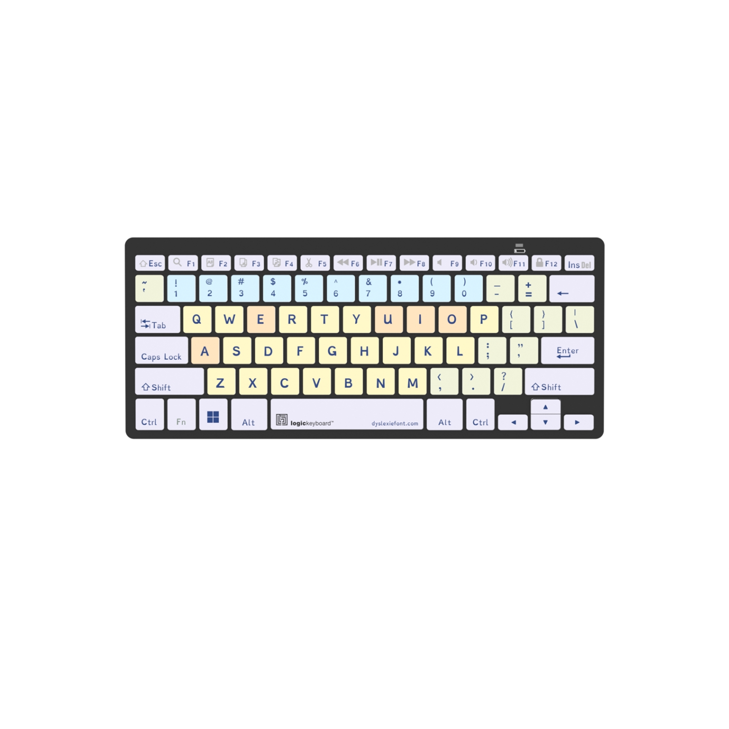 LogicKeyboard Dyslexie - PC Bluetooth Mini Keyboard