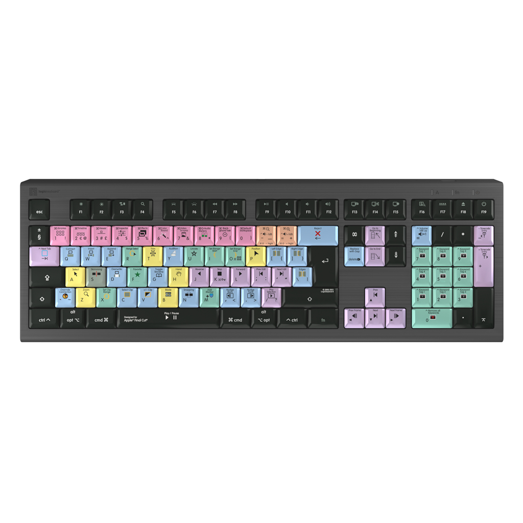 LogicKeyboard LKB-FCPX10-A2M-UK Keyboards - Black