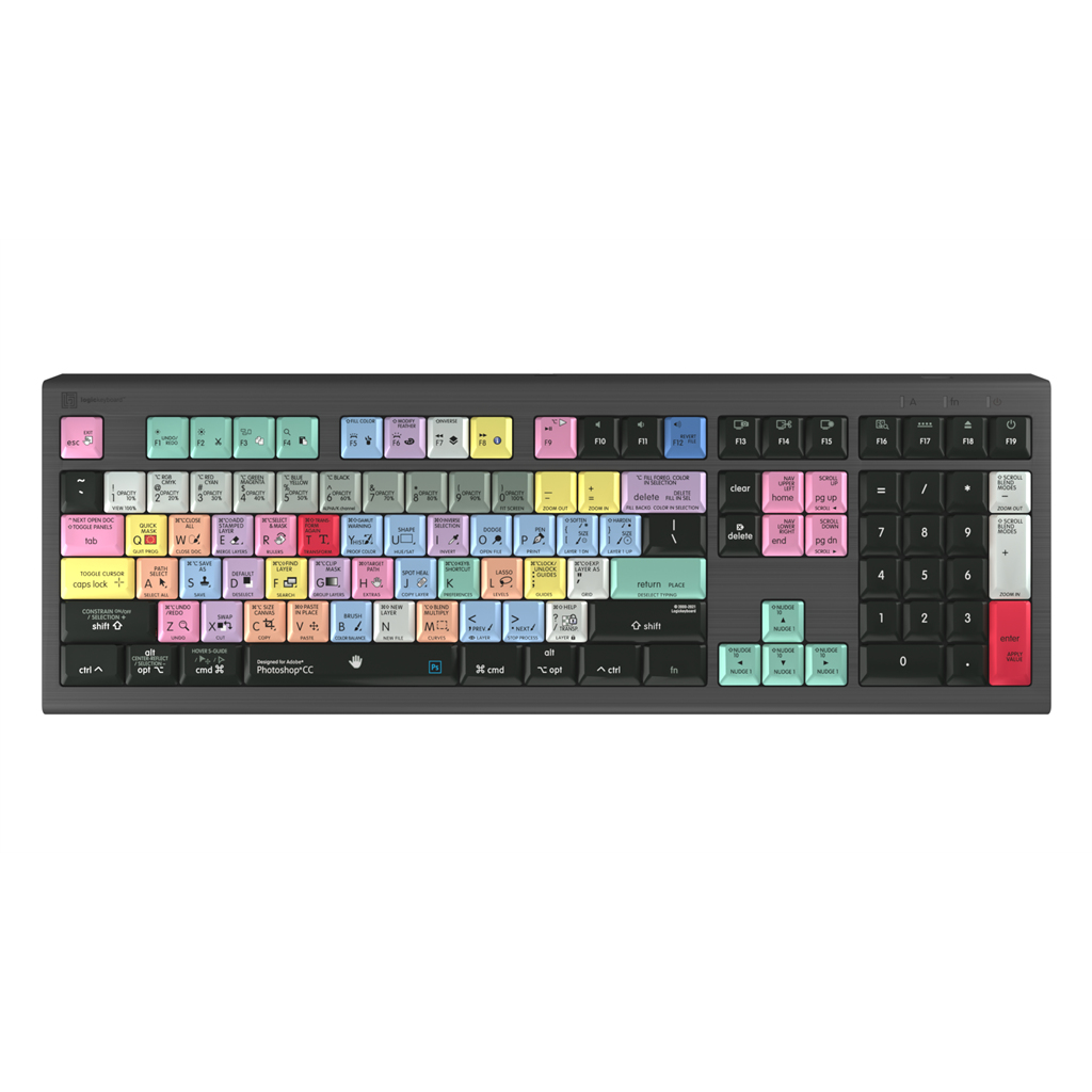 LogicKeyboard LKB-PHOTOCC-A2M-UK Gaming Keyboards - Black