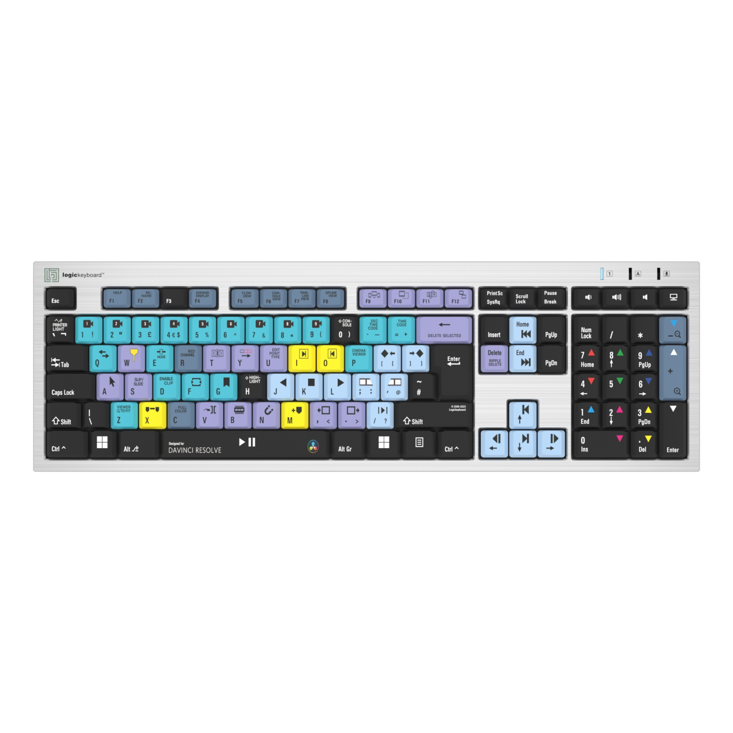 LogicKeyboard Davinci Resolve Classic PC Slim Line UK
