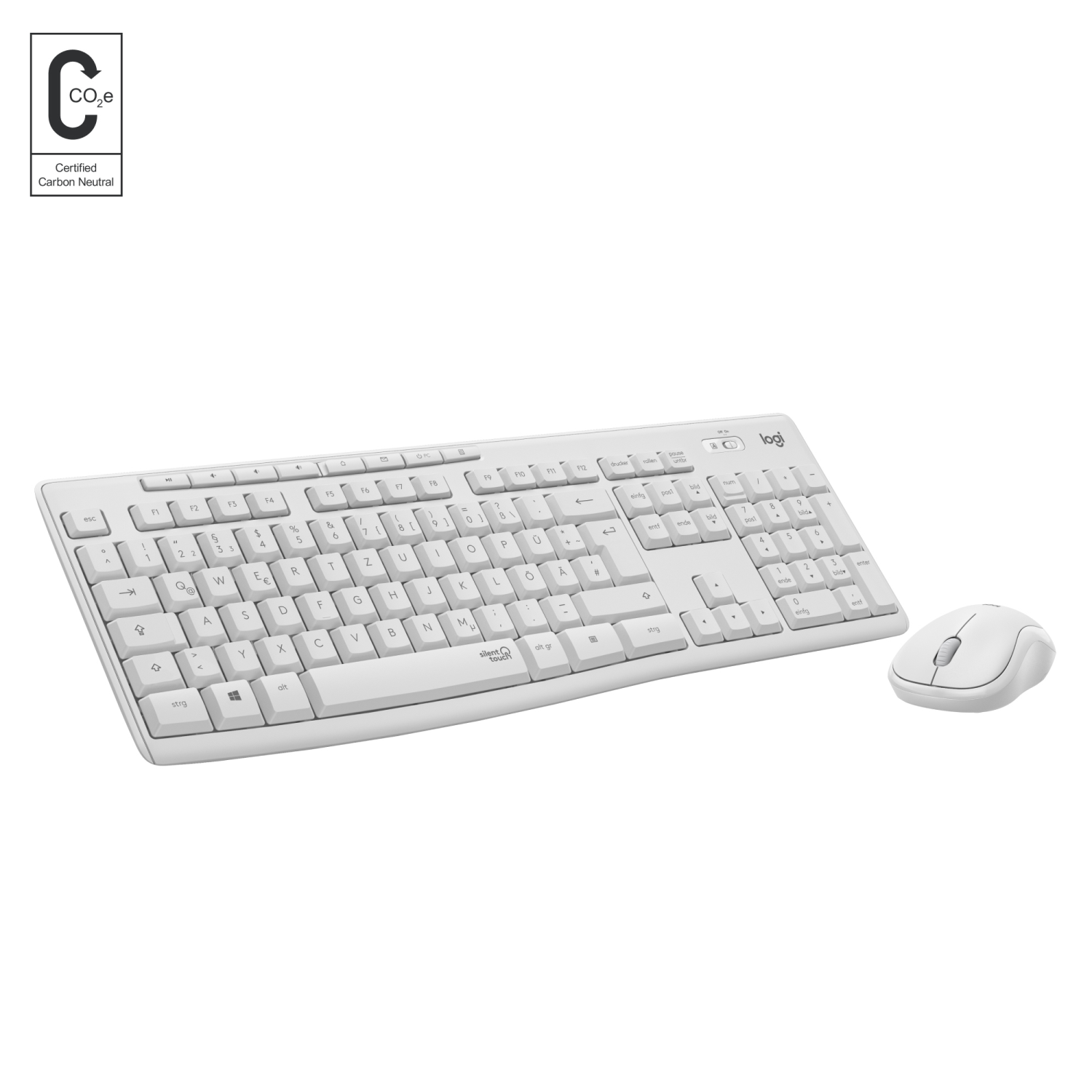 Logitech MK295 Keyboards - White