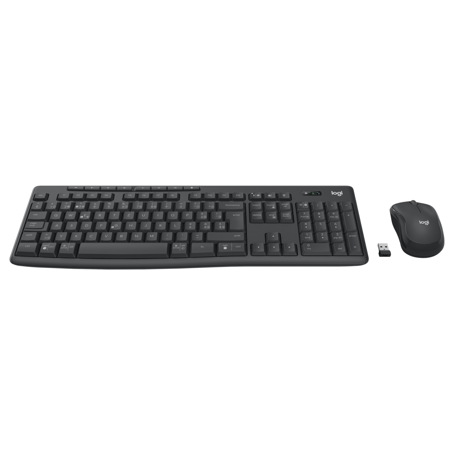 Logitech MK370 Keyboards - Graphite