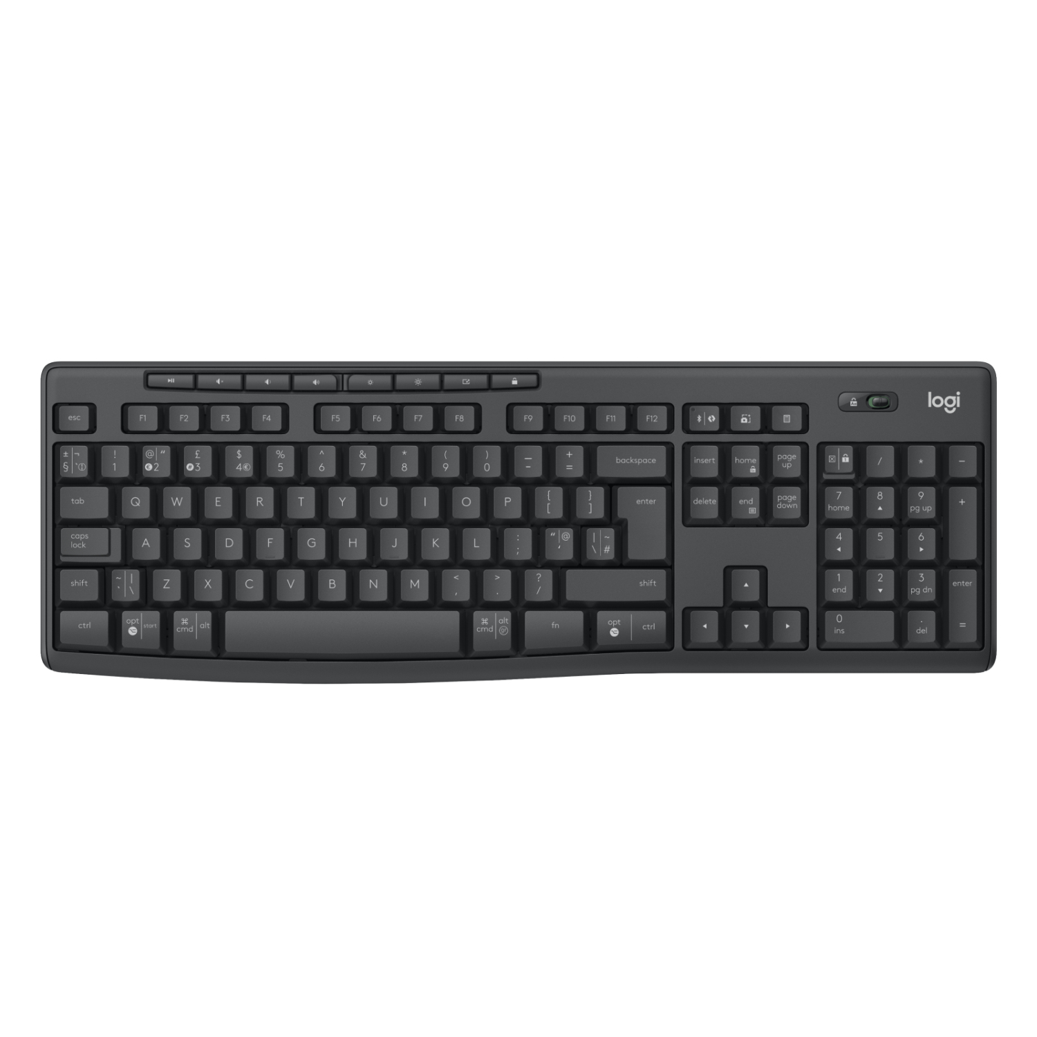 Logitech MK370 Keyboards - Graphite
