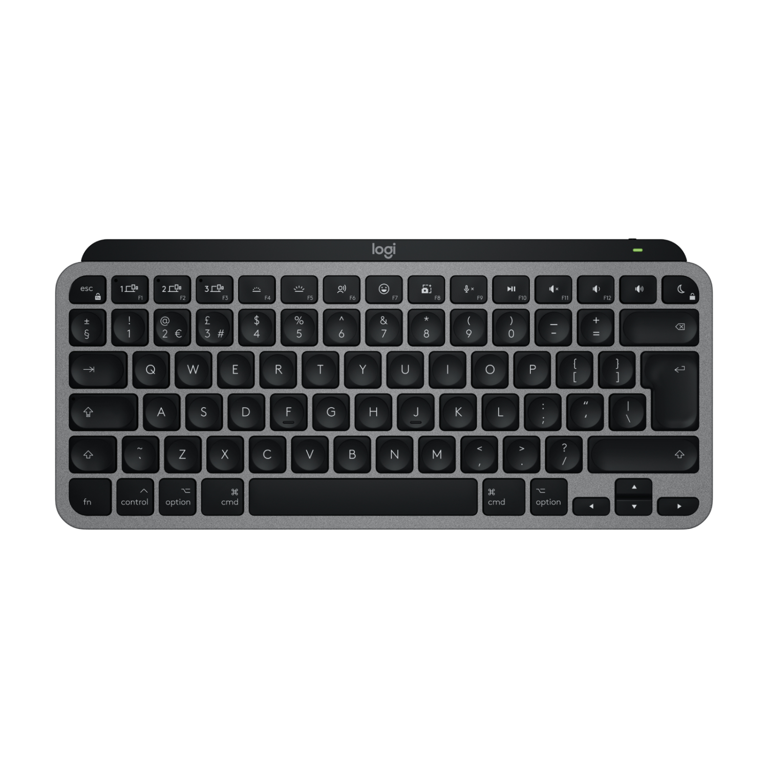 Logitech MX Keys Mini For Mac keyboard Home/Office Bluetooth QWERTY UK English Black, Grey