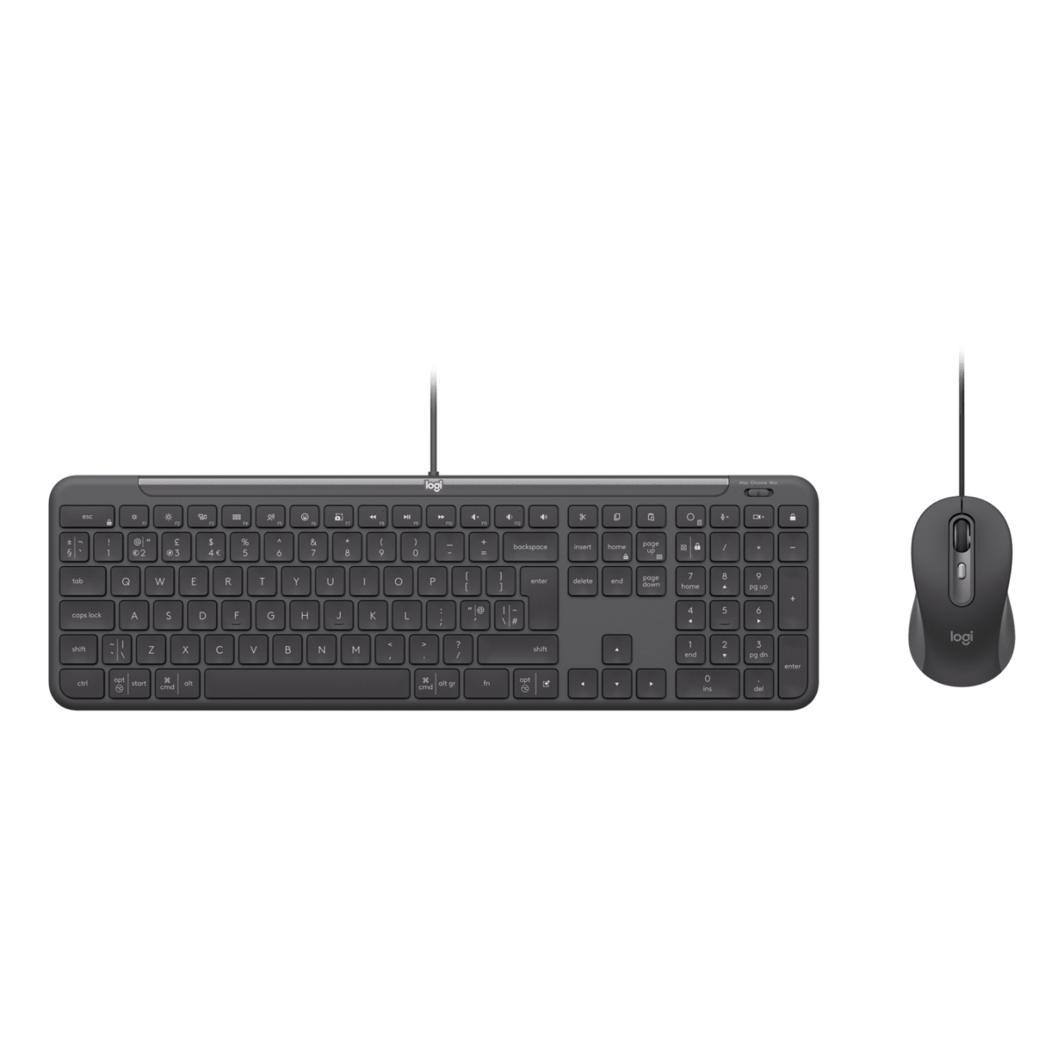 Logitech MK625 Keyboards - Graphite