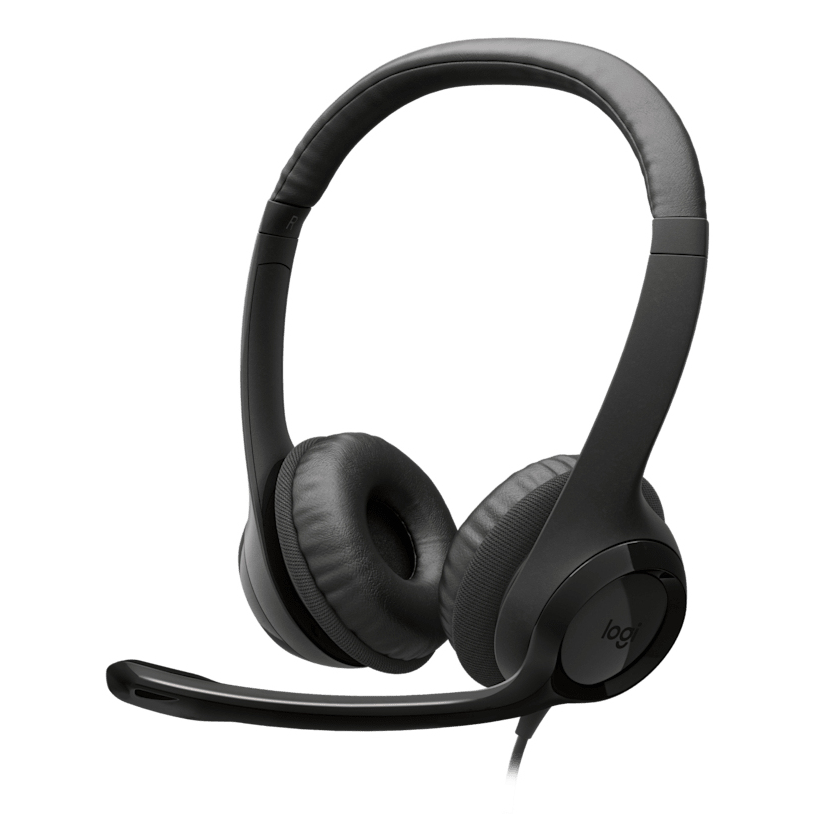 Logitech H390 USB Headset Wired Head-band Calls/Music USB Type-C Black