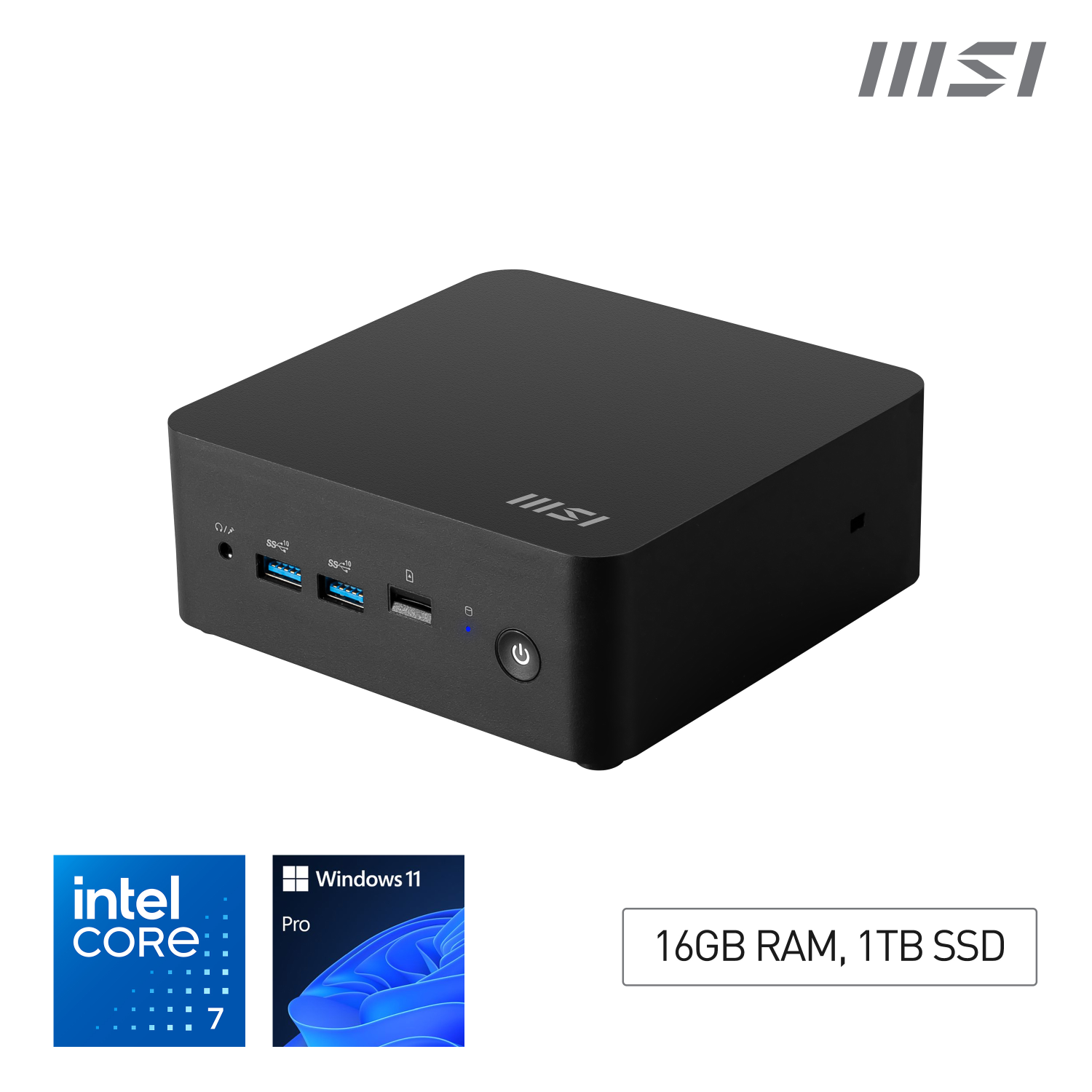MSI 150U PCs Desktops and Workstations - 16GB - Black