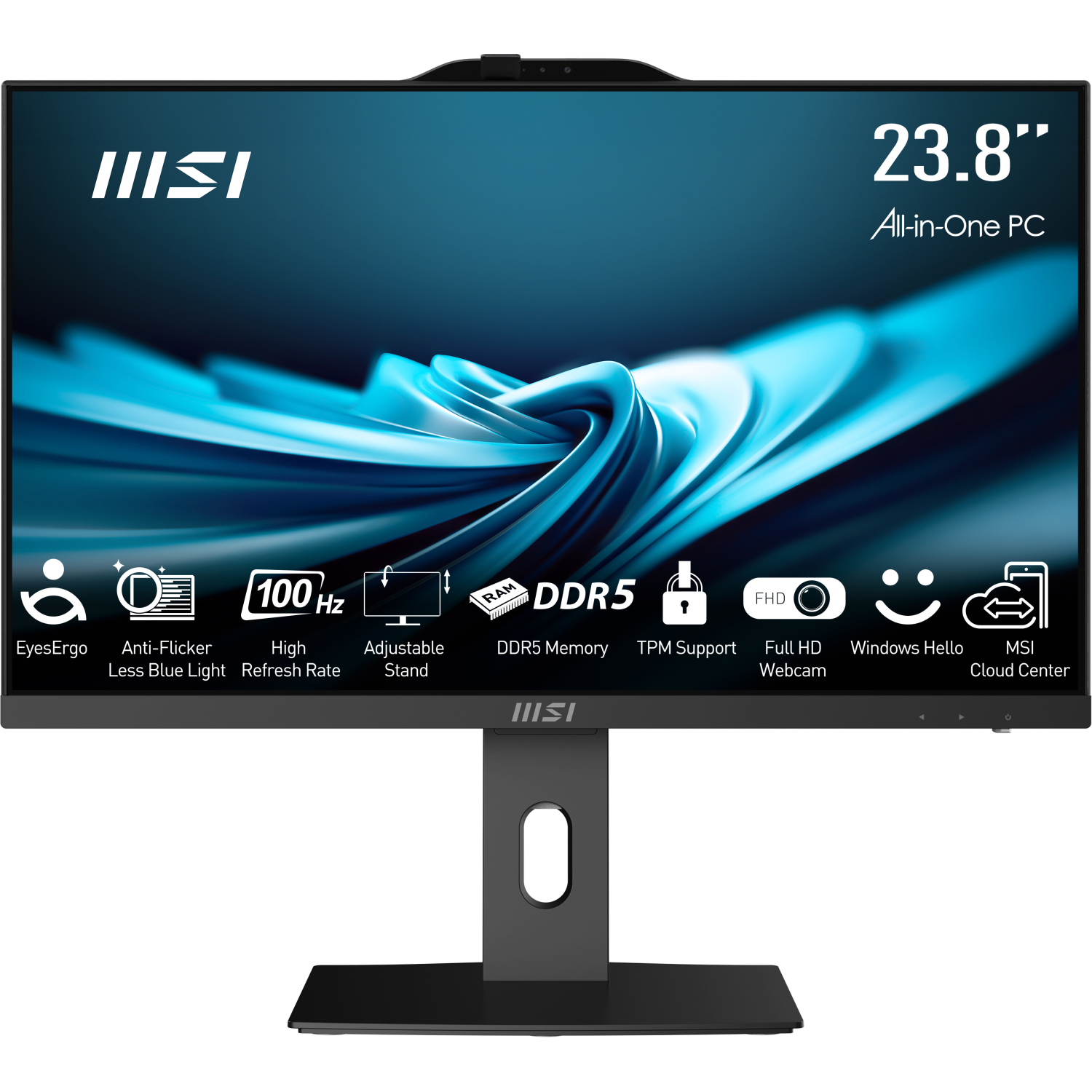 MSI AP242P All-in-One PCs desktops and Workstations - 23.8 Inches - 16GB - Black