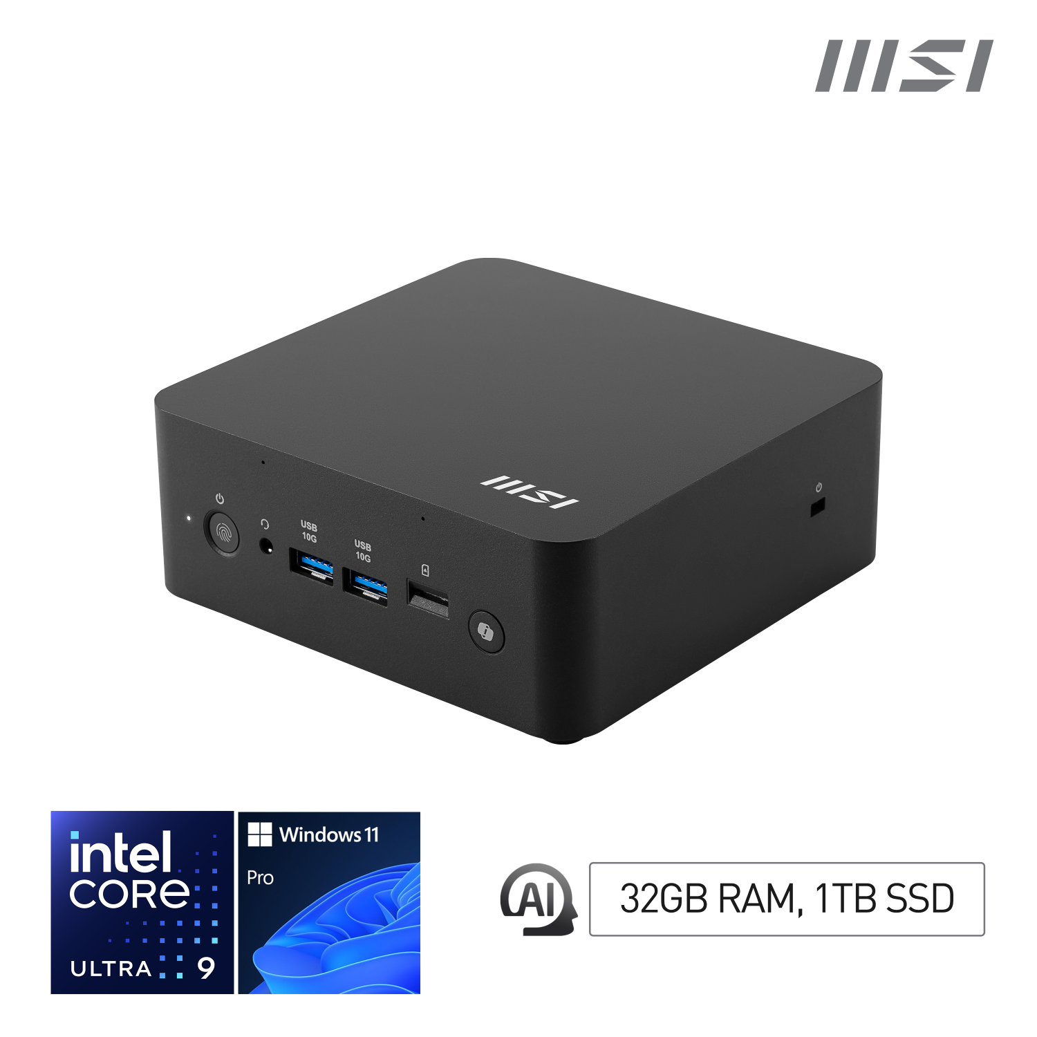 MSI 288V PCs Desktops and Workstations - 32GB - Black