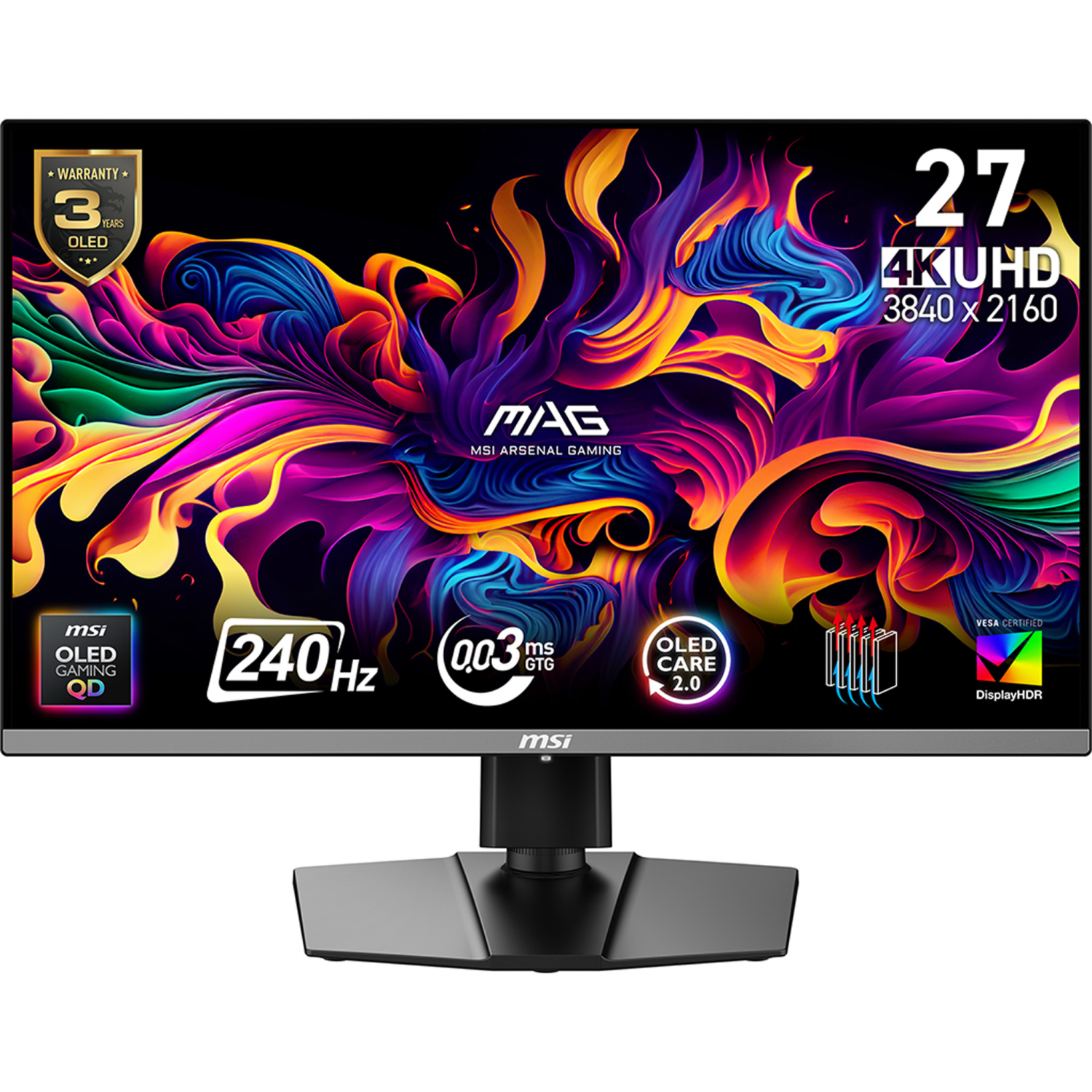 MSI 272UP Computer Monitors - 26.5 Inches - Black