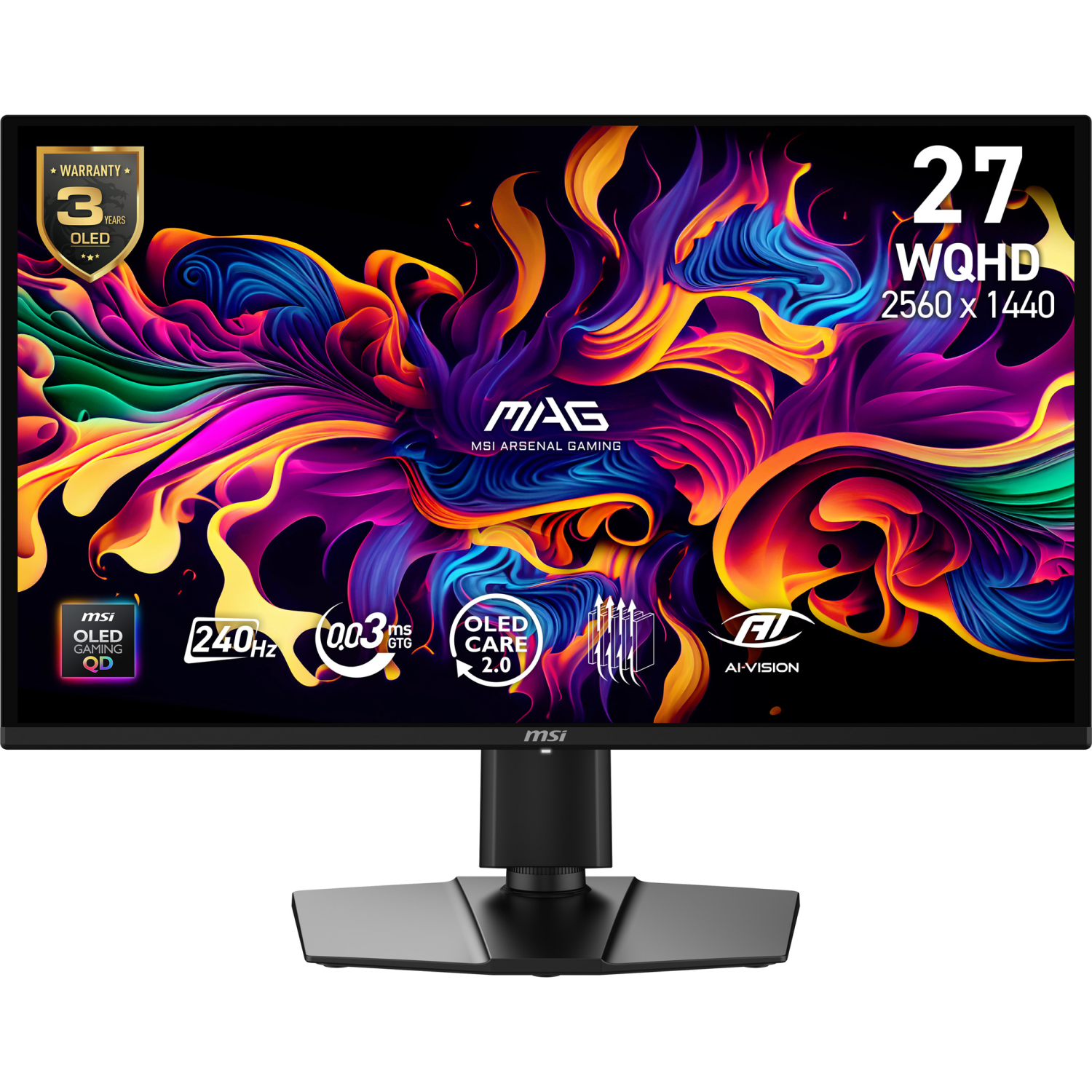 MSI 274QP Gaming Monitors - 26.5 Inches - Black
