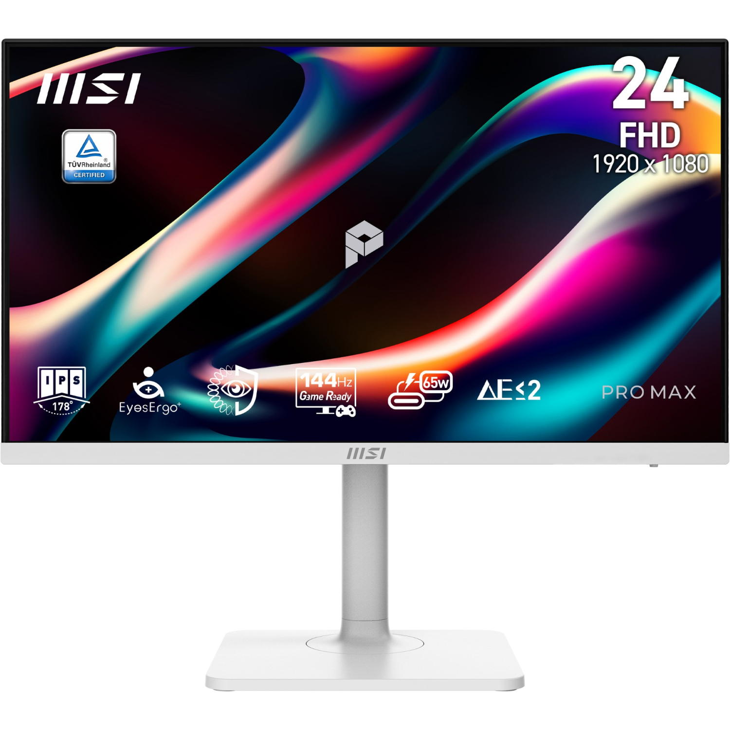 MSI PRO MAX 241PHW E14 computer monitor 60.5 cm (23.8") 1920 x 1080 pixels Full HD LCD White