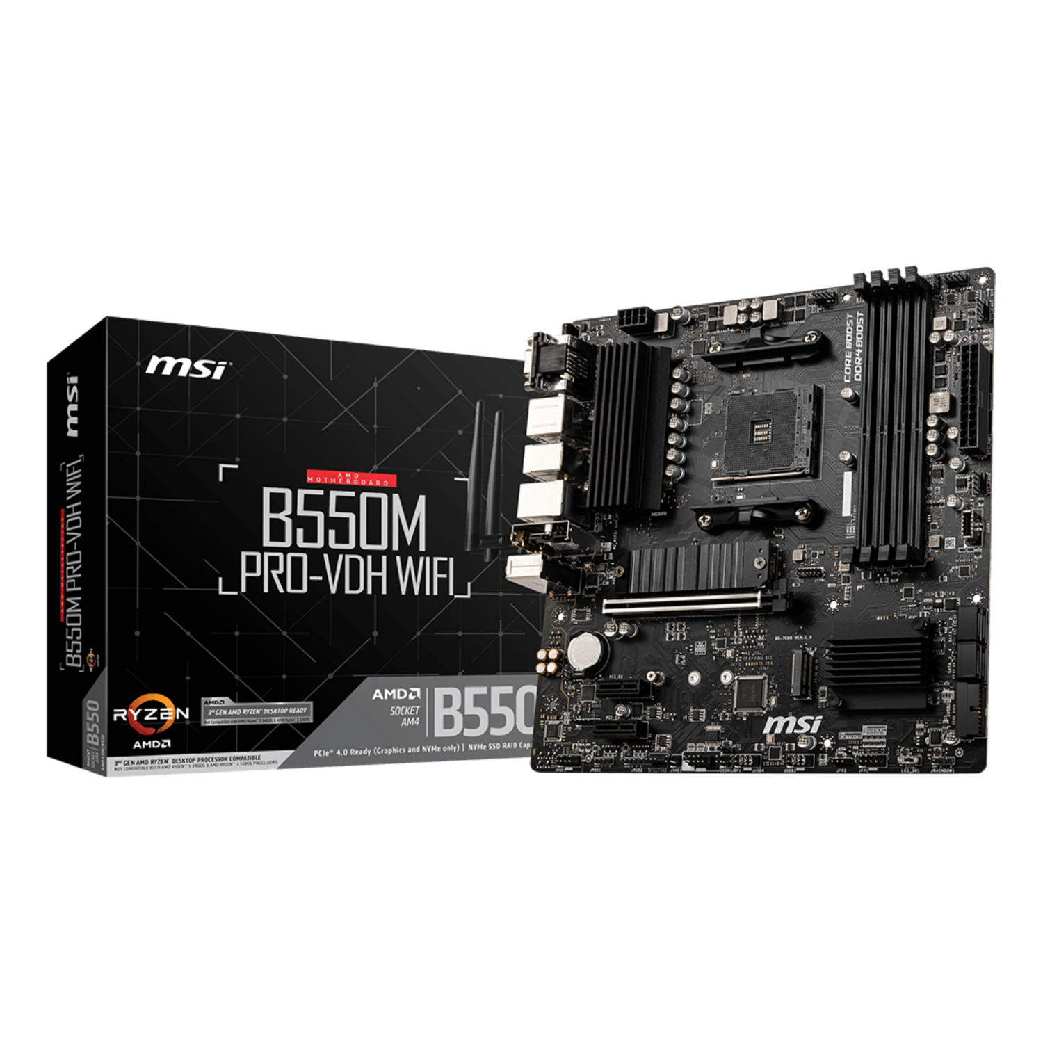MSI B550M Motherboards - Black