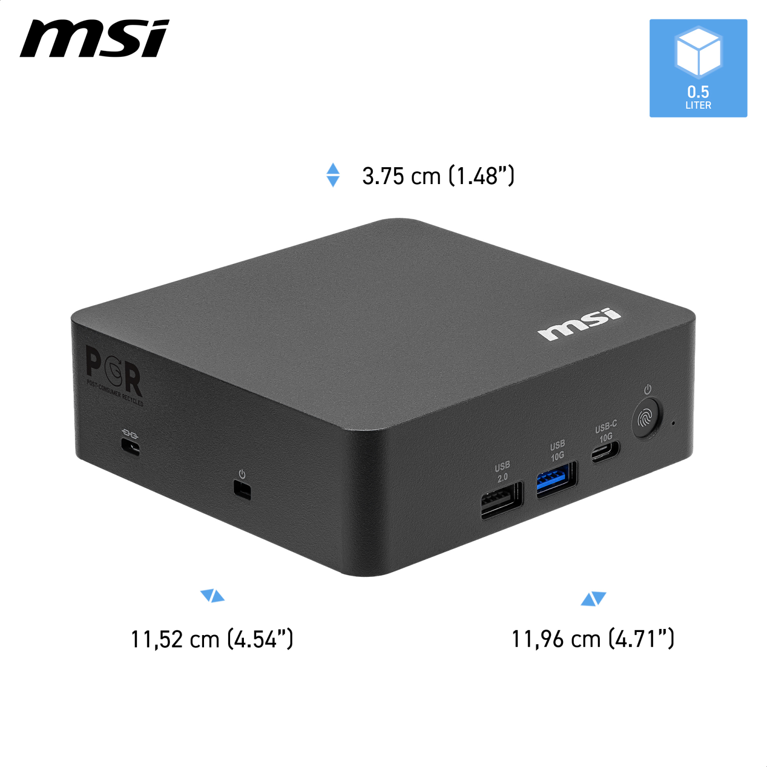 MSI Cubi NUC AI+ 3MG - Intel Core Ultra 9 386H 32GB 1TB Win 11PNGP 3Y