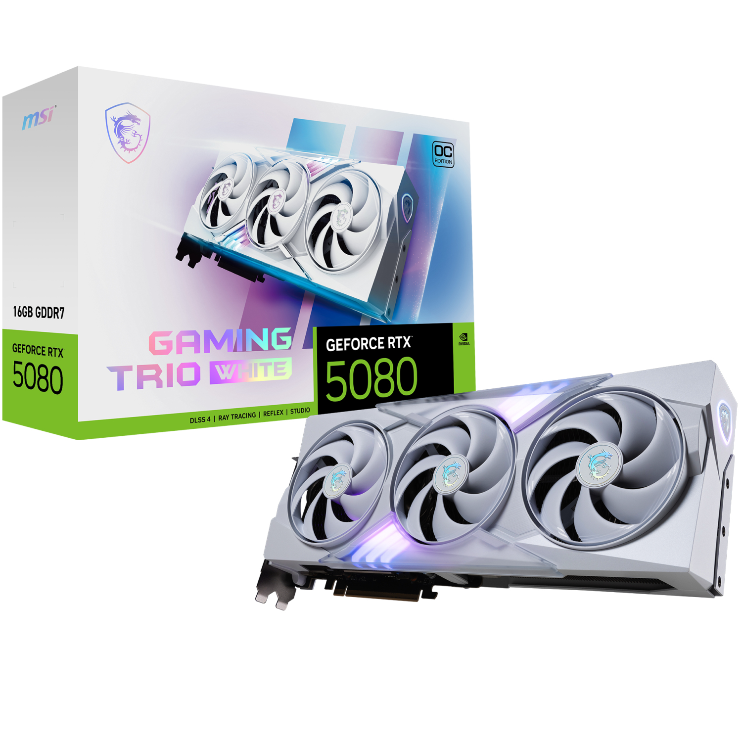 MSI RTX 5080 16G GAMING TRIO OC WHITE
