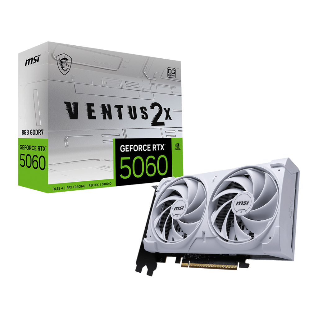 MSI GDDR7 Graphics Cards - White