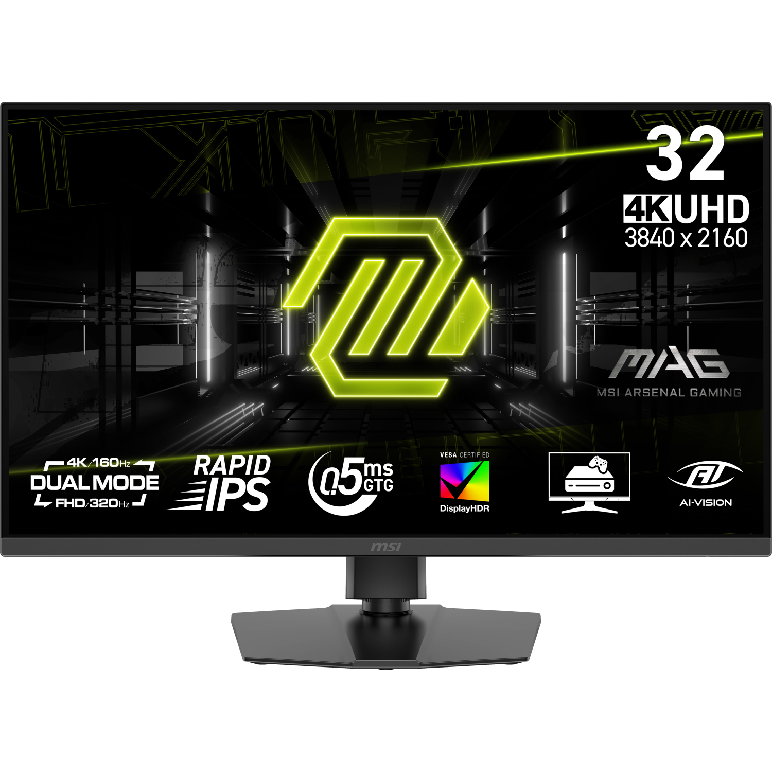 MSI 322URDF Computer Monitors - 31.5 Inches - Black