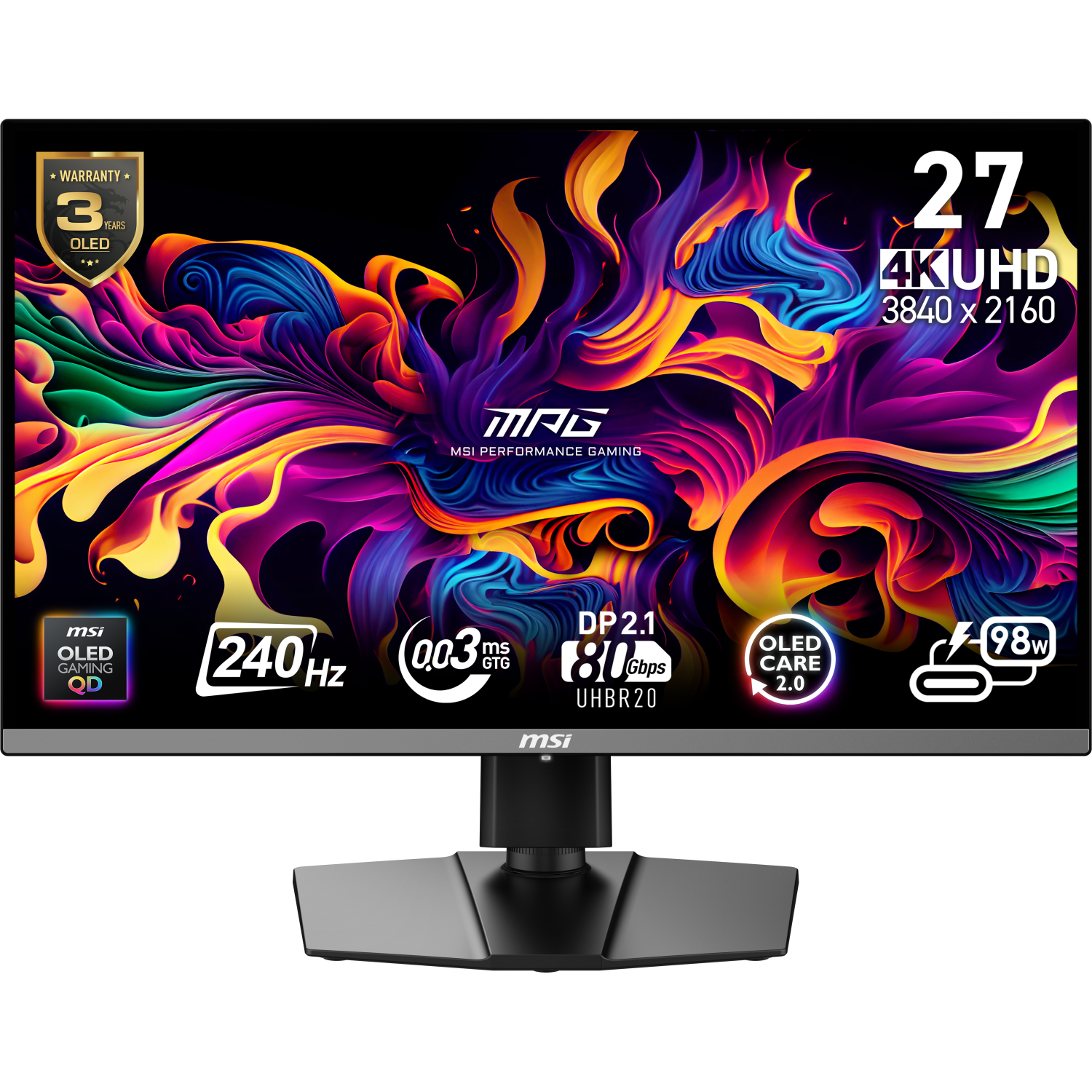 MSI 272URX Computer Monitors - 26.5 Inches - Black