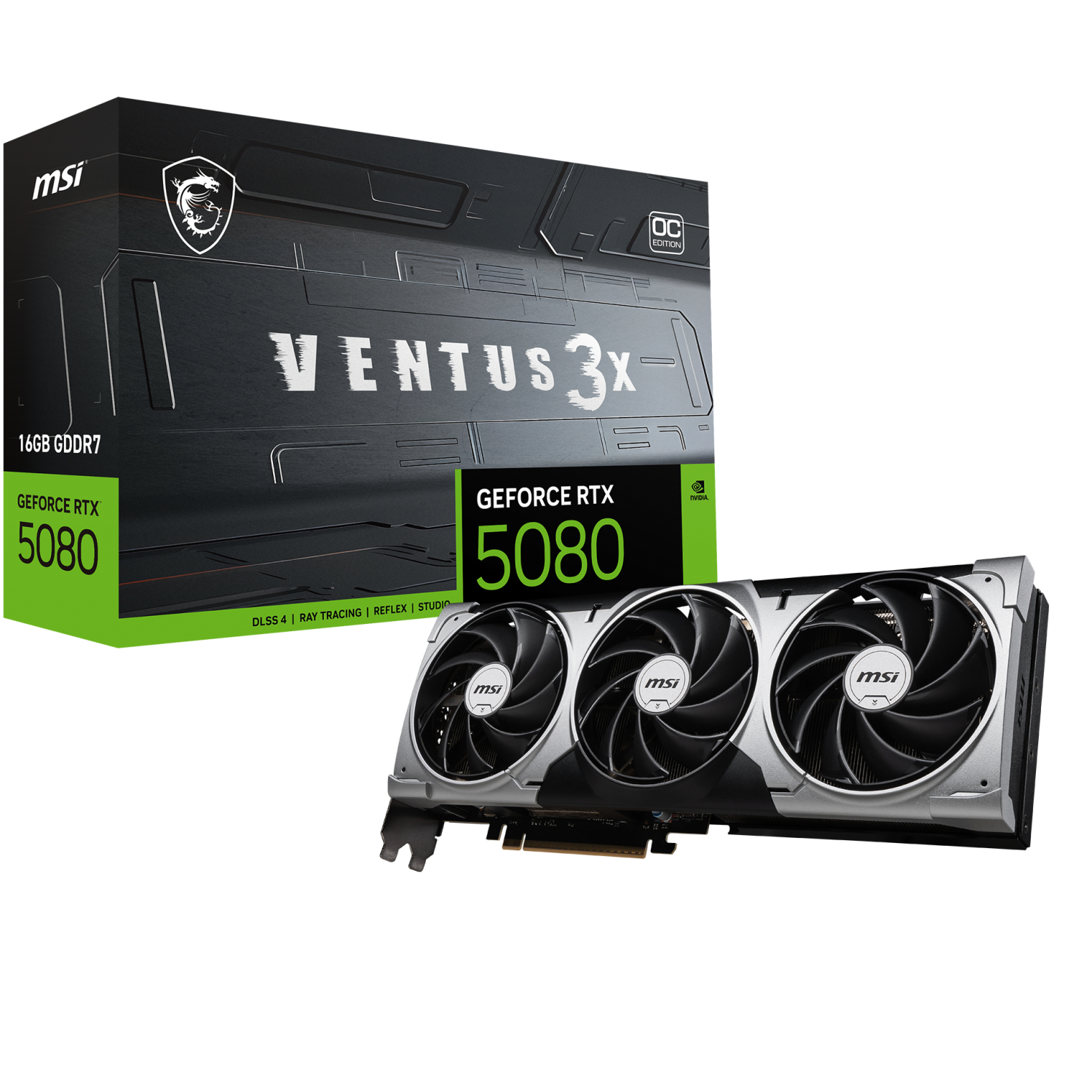 MSI RTX5080 Graphics Cards - Grey