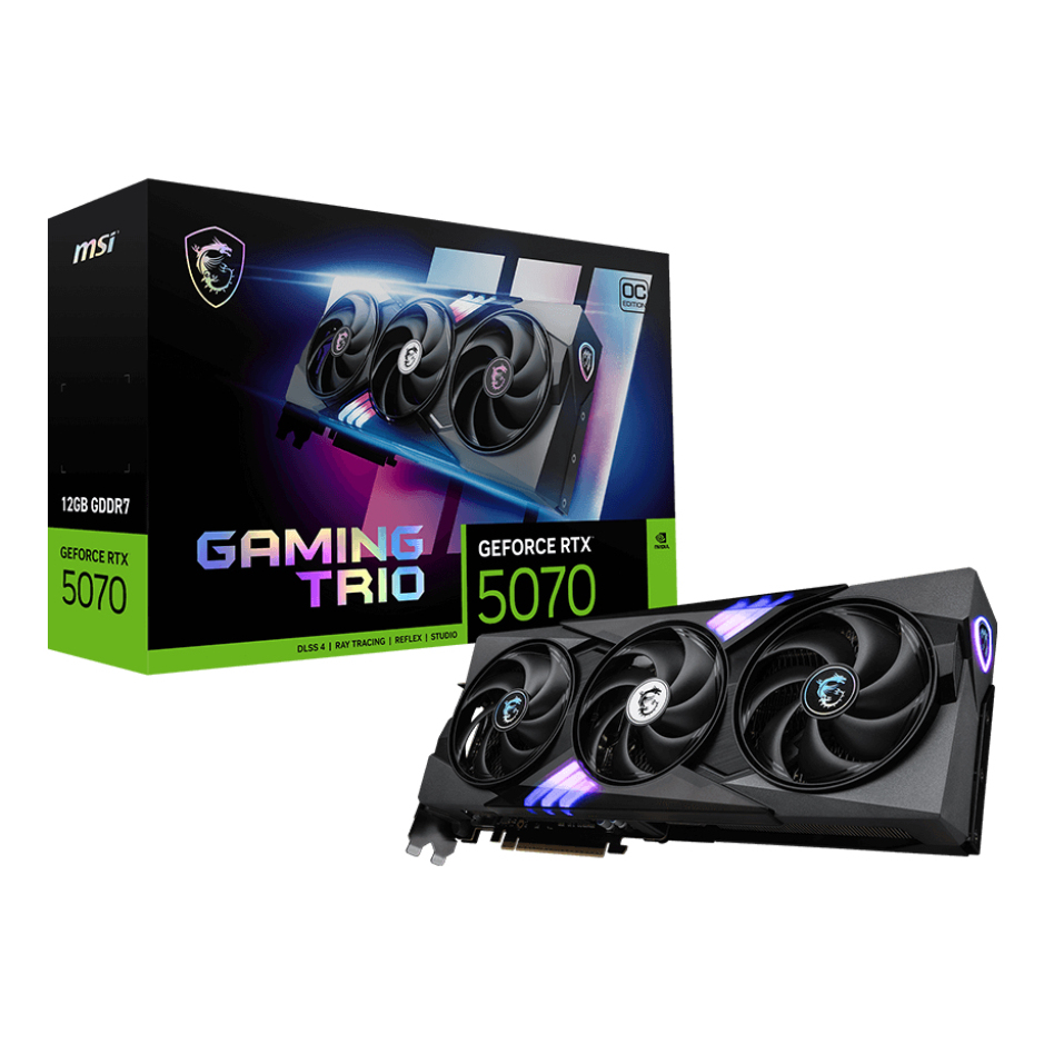 MSI GDDR7 Graphics Cards - Black