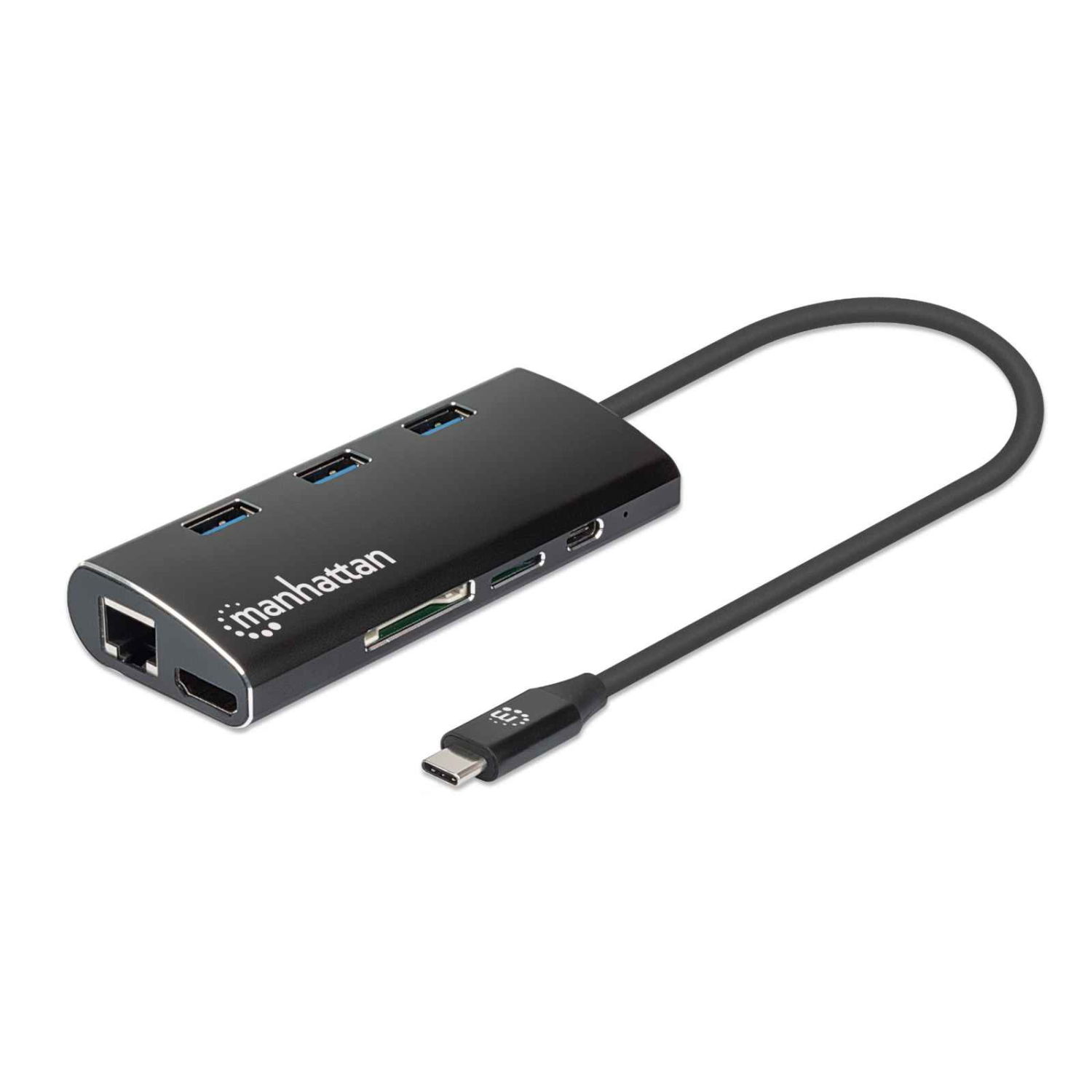 Manhattan 100W Laptop Docks & Port Replicators - Black