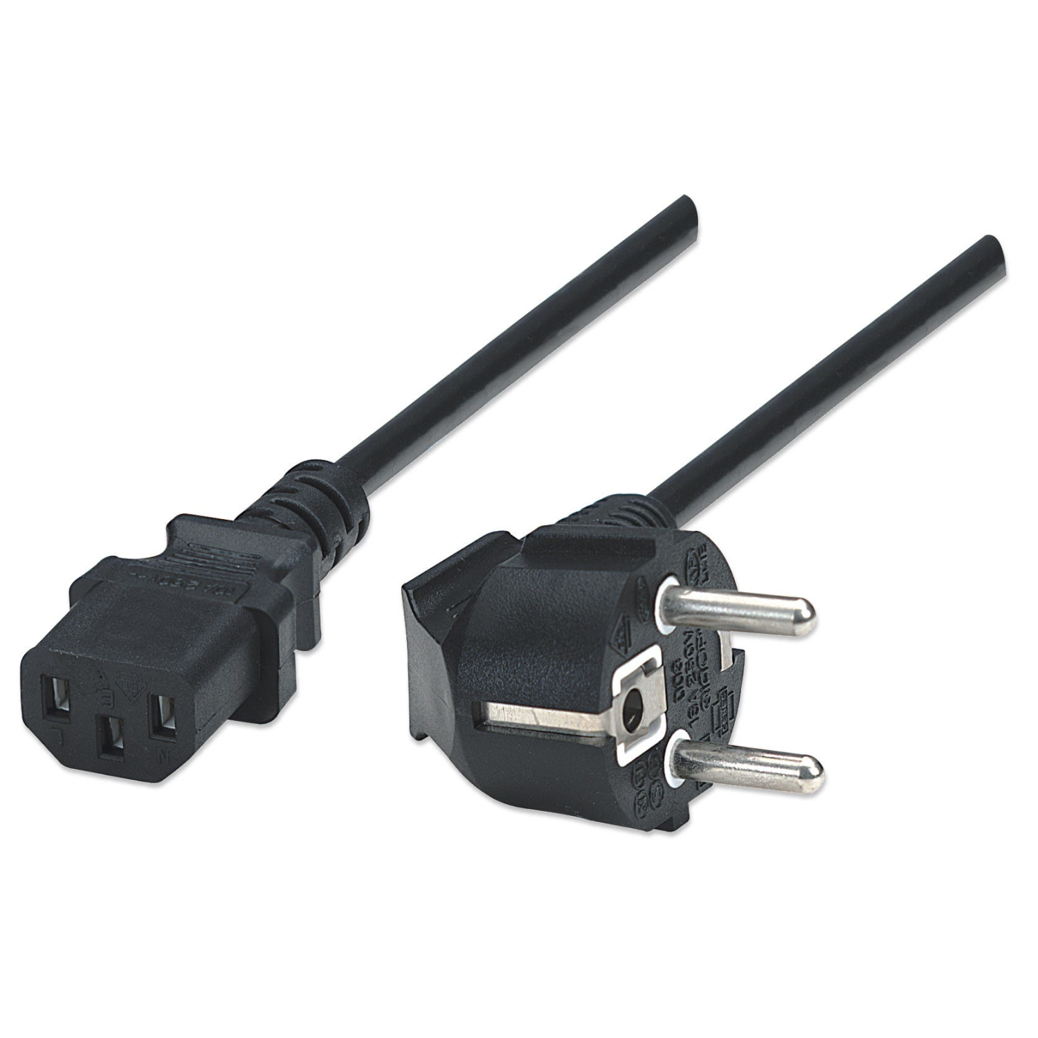Manhattan 2-pin Power Cables - Black