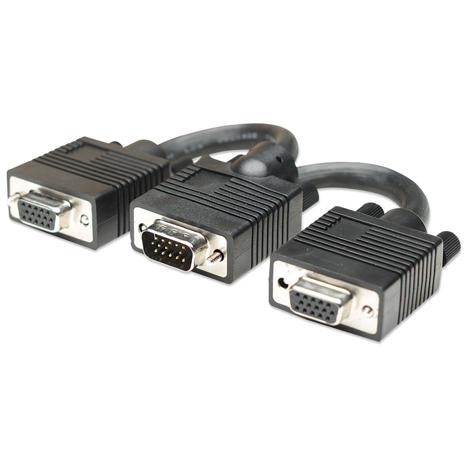 Manhattan HD15 VGA Cables - Black