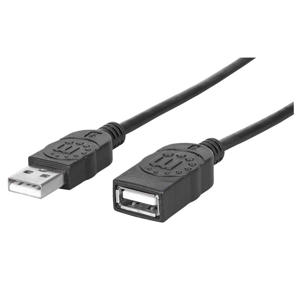 Manhattan USBEXTAA3BK USB Cables - Black