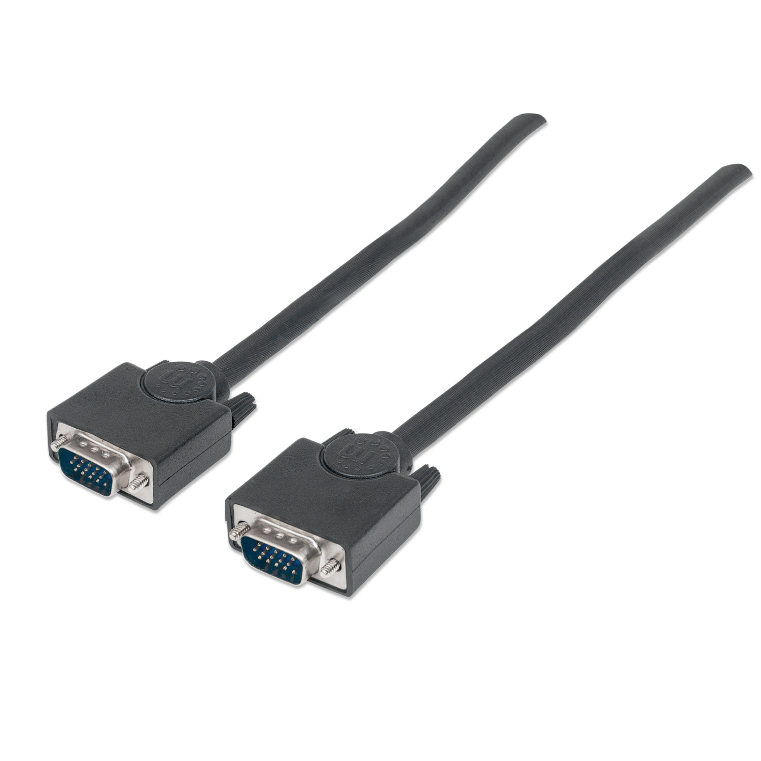 Manhattan HD15 VGA Cables - Black