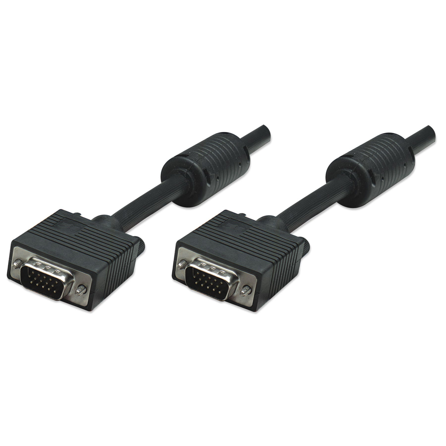 Manhattan HD15 VGA Cables - Black