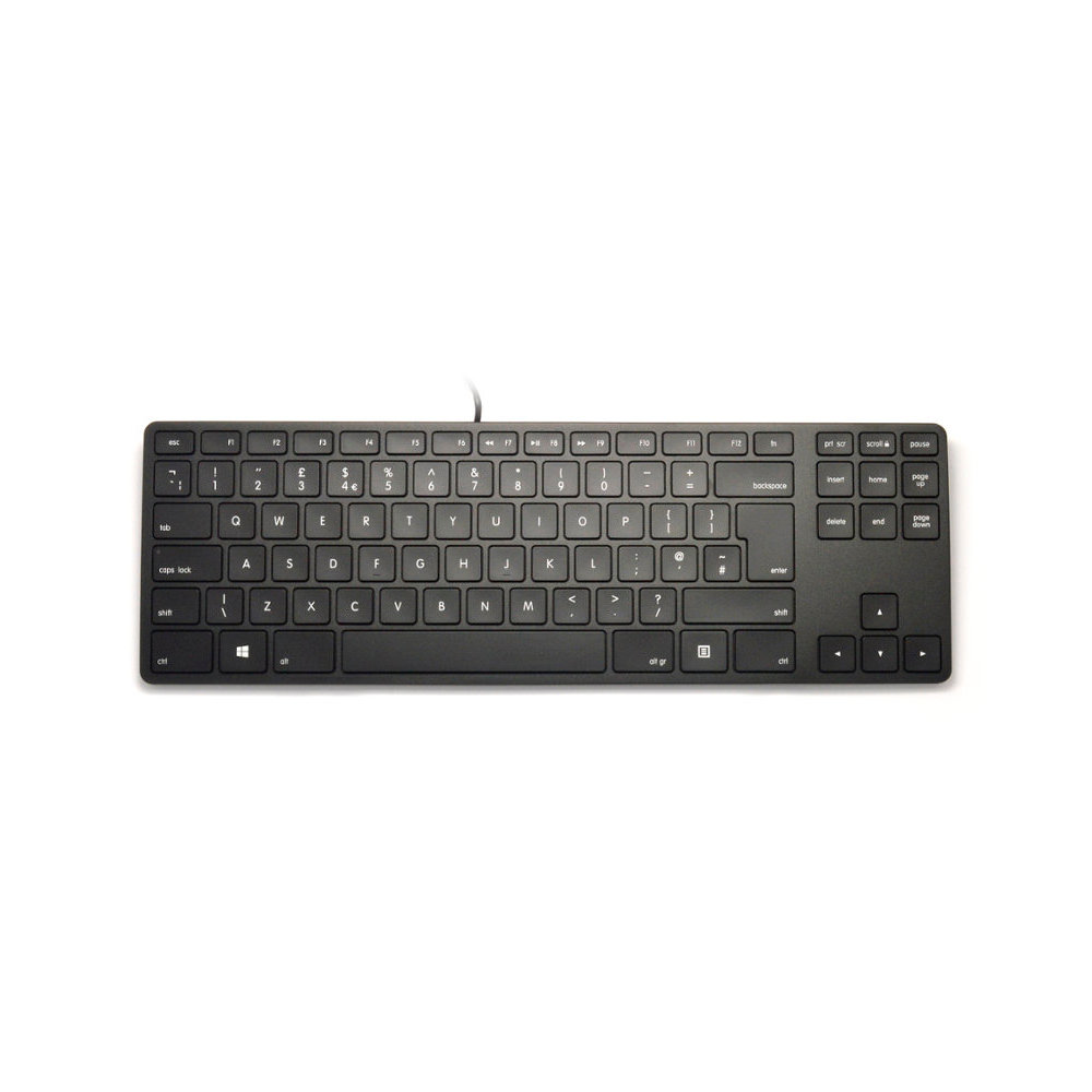 Matias UK Wired Aluminum Tenkeyless Keyboard for PC Black