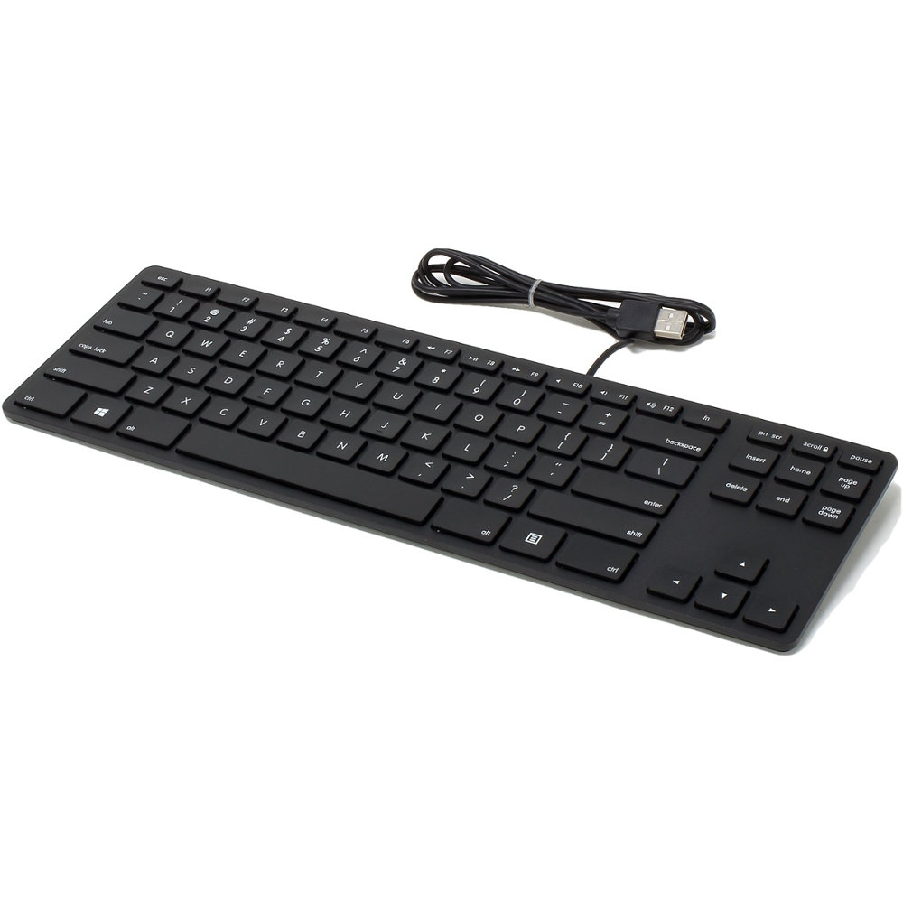 Matias USA Wired Aluminum Tenkeyless RGB Backlit Keyboard for PC Black