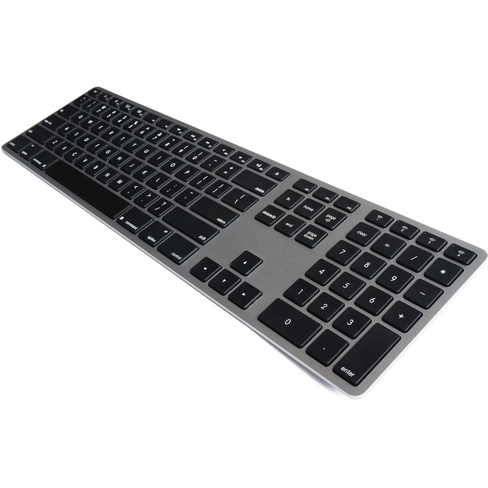 Matias USA Wireless BT Aluminum Backlit Mac Keyboard Space Gray