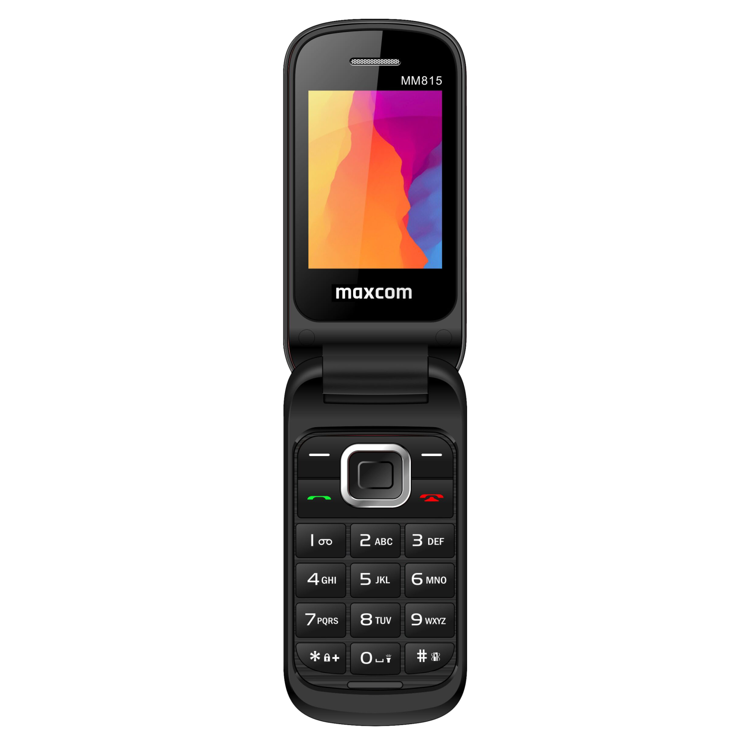 MaxCom MM815 2G Flip Phone in Black