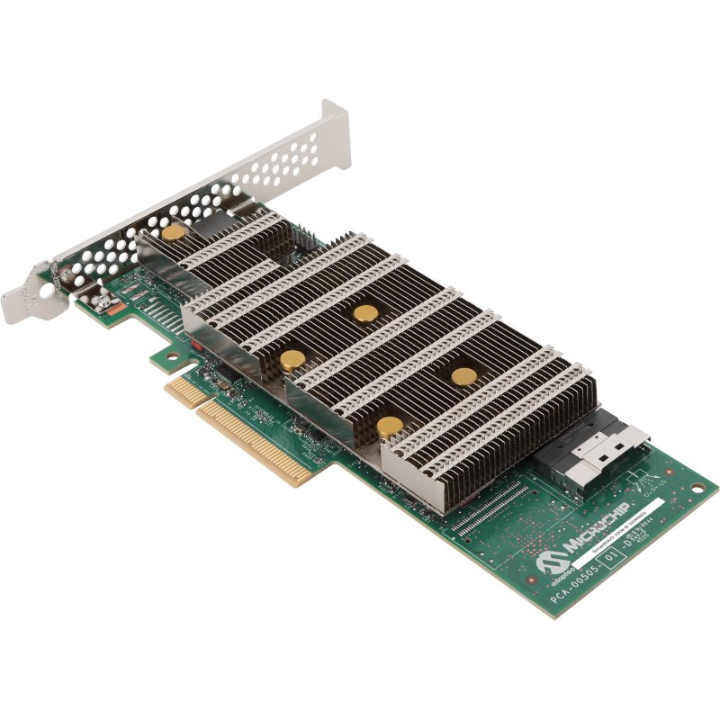 Microchip Technology Adaptec SmartRAID 3204-8i 4GB SAS/NVMe 8 Port PCIe x8 24 Gbps Low Profile