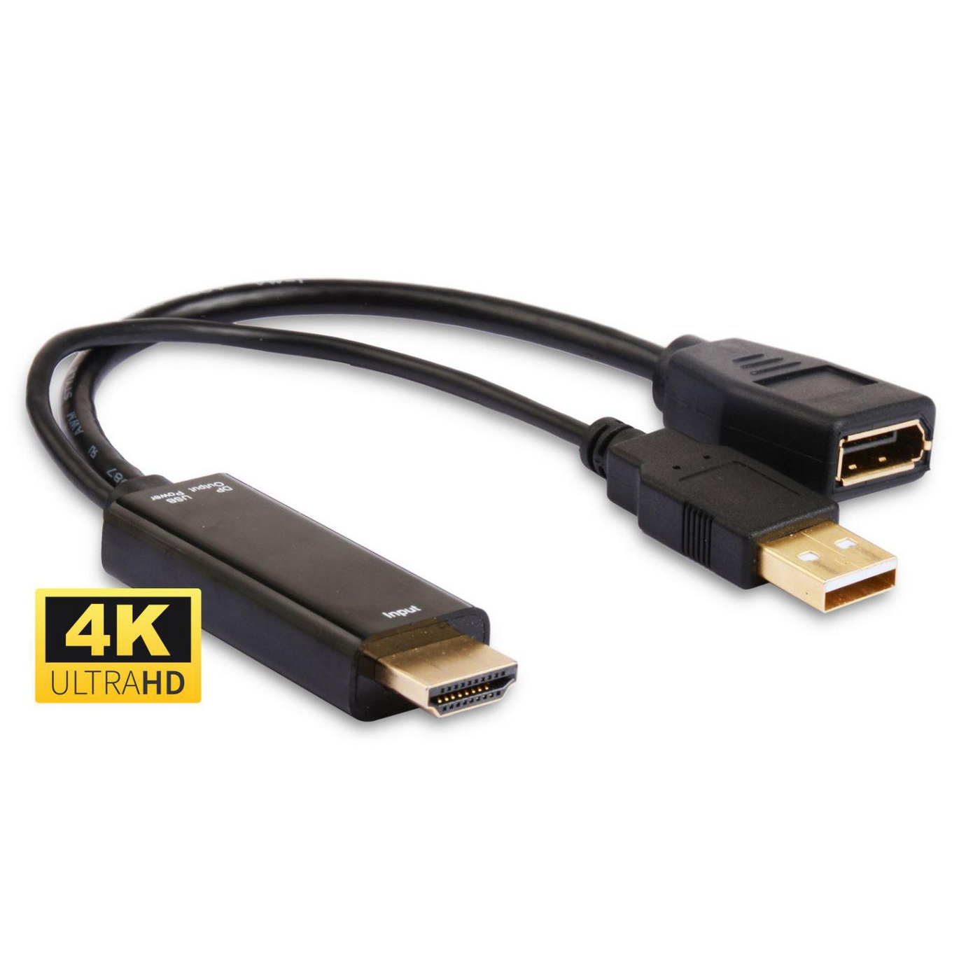 MicroConnect HDMDPP1 Video Cable Adapters - Black