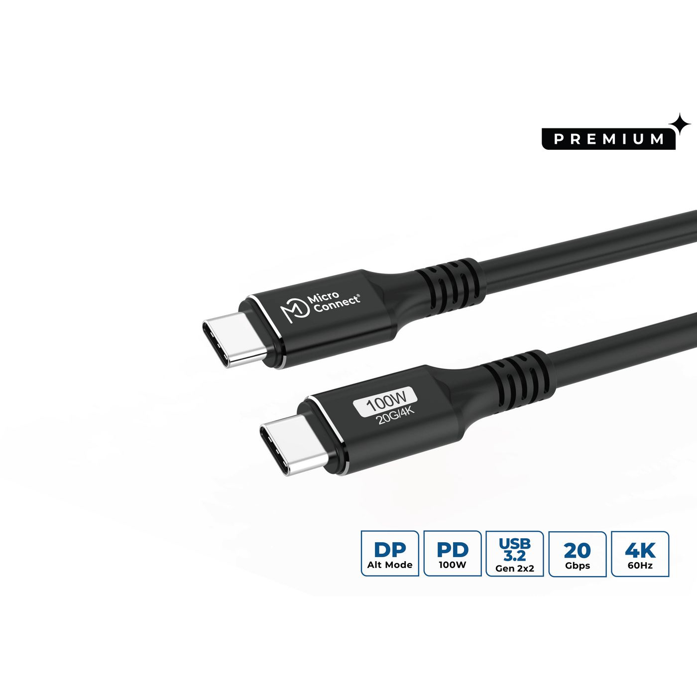 MicroConnect USB3 USB Cables - Black