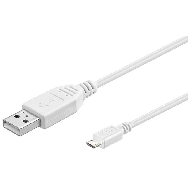 MicroConnect USBABMICRO18W USB Cables - White
