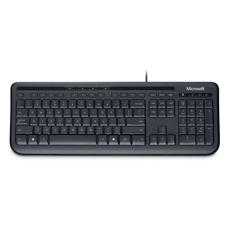 Microsoft Wired 600 keyboard USB QWERTY US English Black