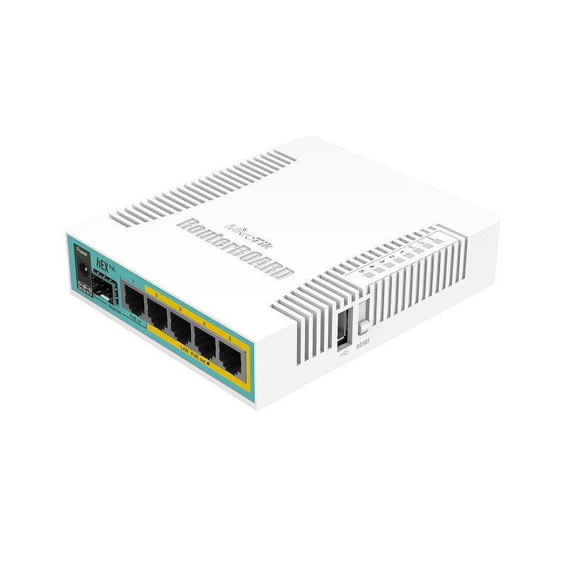 Mikrotik hEX PoE wired router White