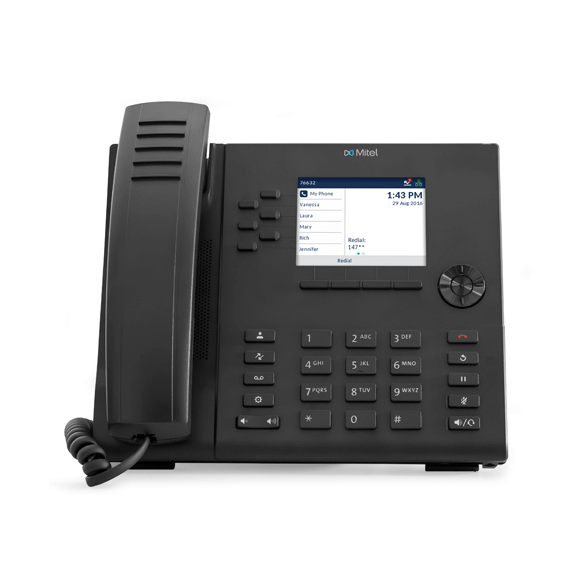 Mitel 6915 IP phone Black LCD Wi-Fi