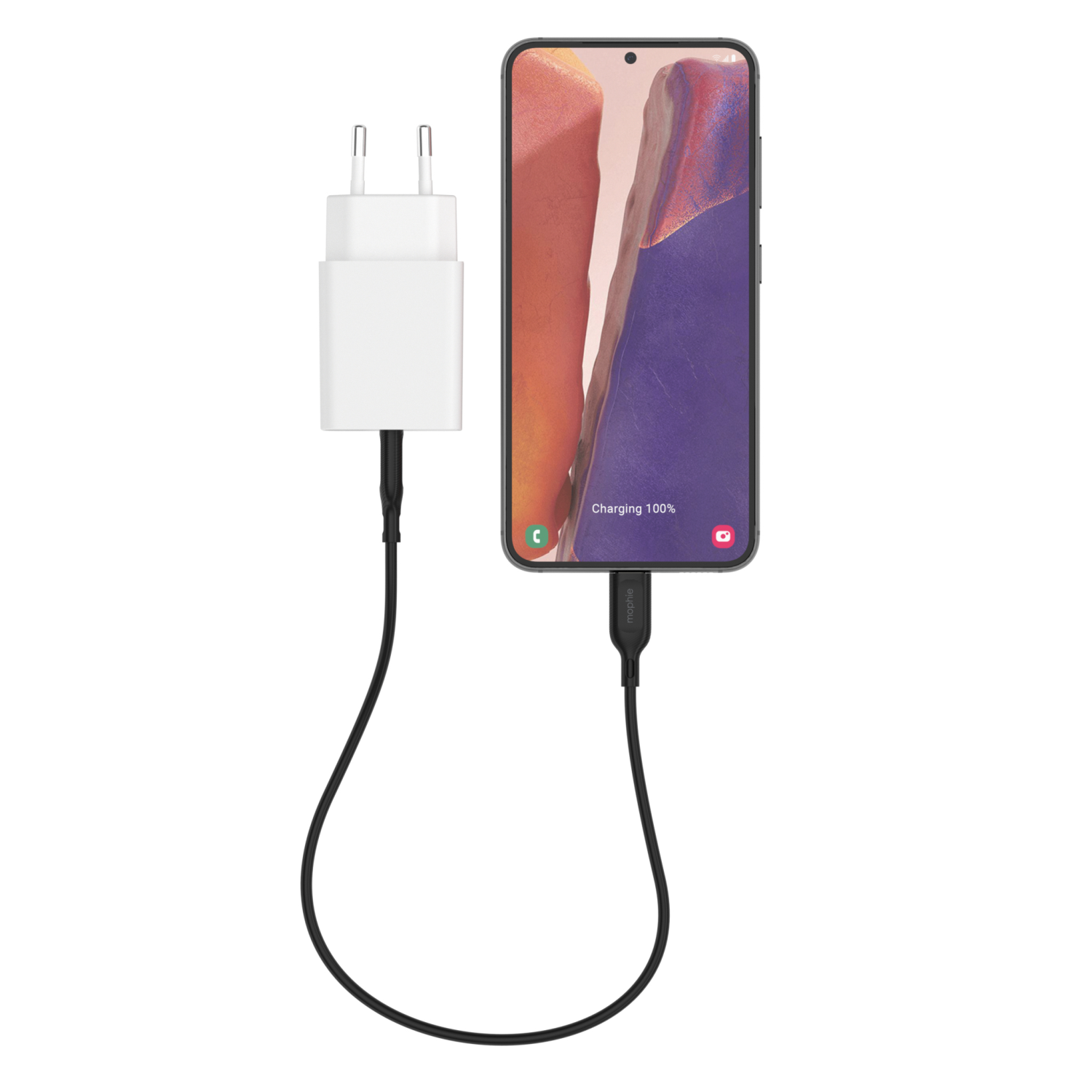 mophie essentials 20W USB-C PD wall adapter Universal White AC Fast charging Indoor