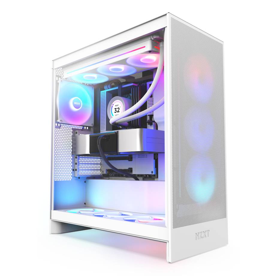 NZXT H7 Flow RGB Midi Tower White